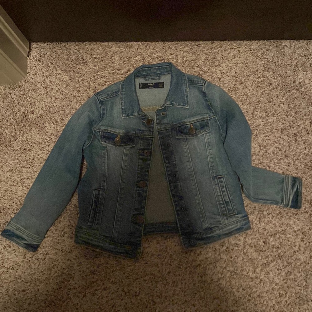 MNG denim jacket size 5/6